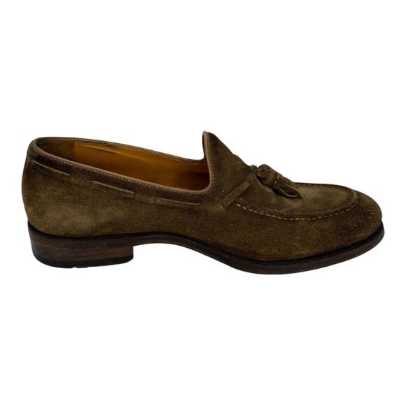 Magnanni Suede Slip On Tassel Loafers Shoes Brown - Mens US 8 / EUR 41 main image 3